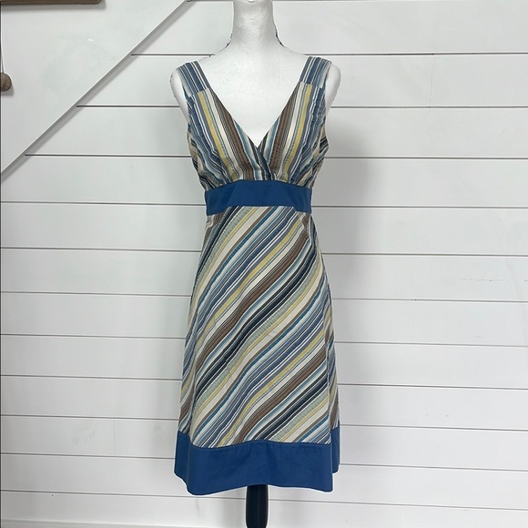 Patagonia Netty Dress striped tank seersucker sundress women’s size 8 - Picture 2 of 11